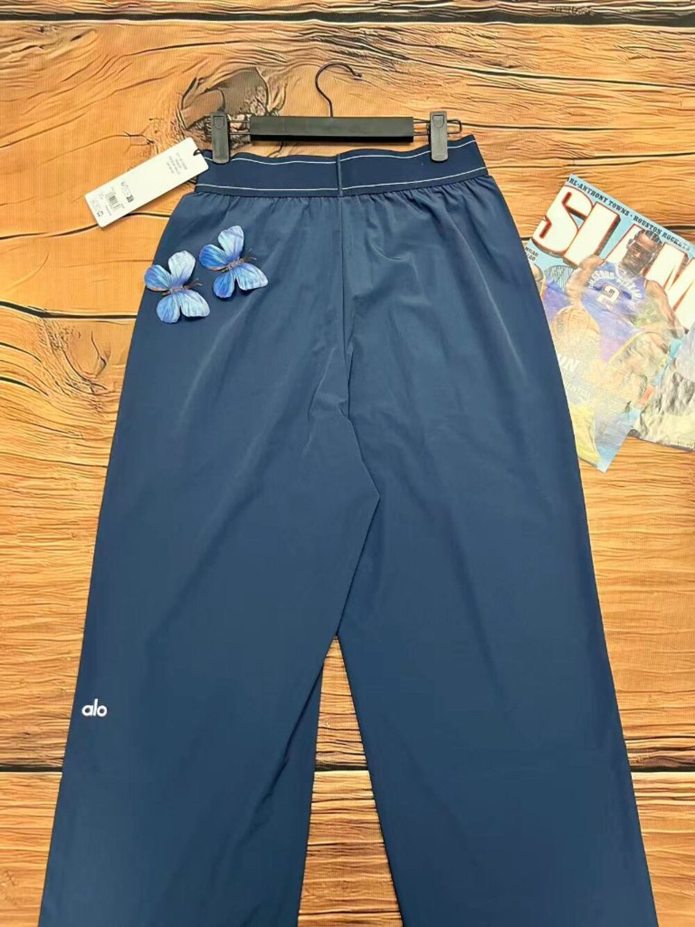 New💥ALO Yoga Suit Up Pants Navy | Regular 30" Inseam XS - Picture 3 of 7